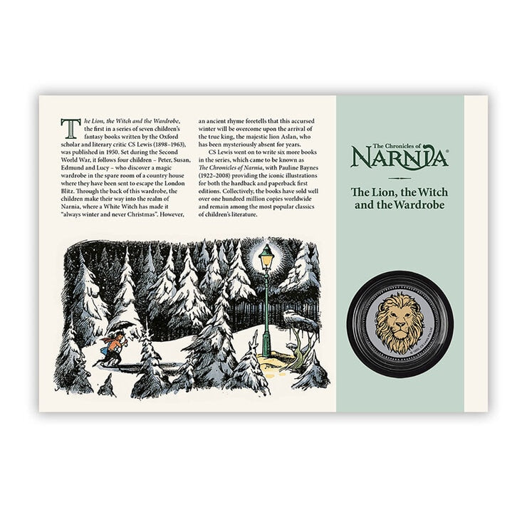 Royal Mail Narnia stamps and medal cover limited edition, imported from the UK