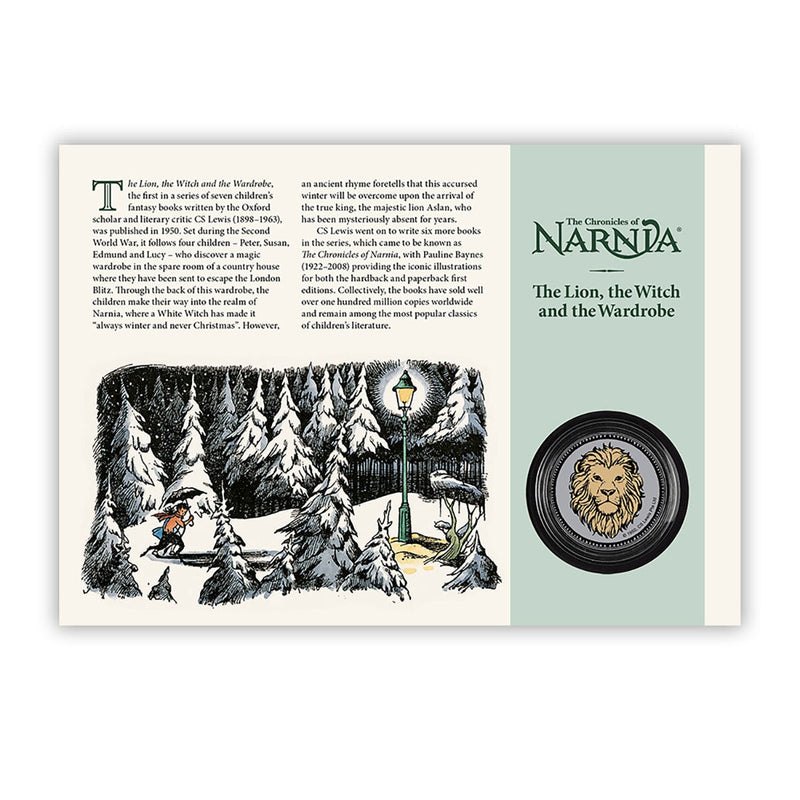 Royal Mail Narnia stamps and medal cover limited edition, imported from the UK