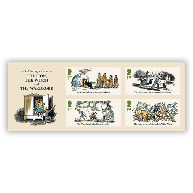 Royal Mail Narnia stamps 32cm x 25.1cm framed - British product