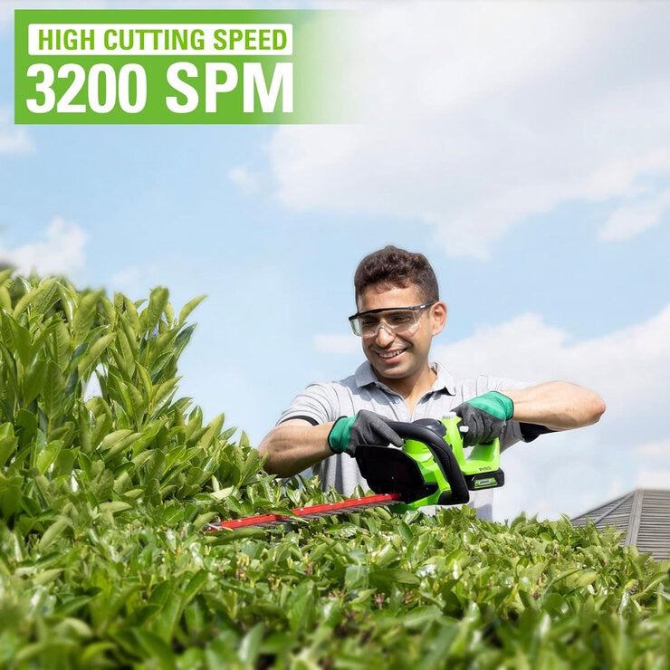 Greenworks cordless brushless hedge trimmer 61cm (British brand)