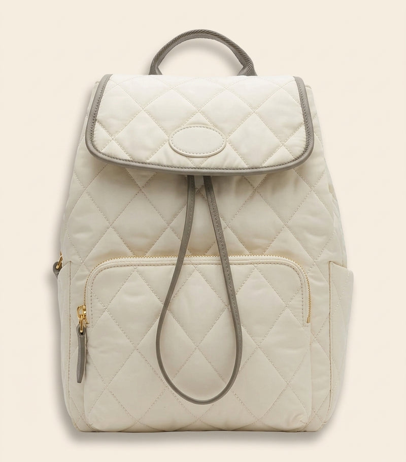 Burberry Check Horseshoe quilted nylon backpack (British brand)