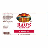 Rao's Homemade marinara sauce 2 x 790g, UK version