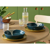 Habitat x Scion Lohko blue stoneware pasta bowls set 4 piece, UK version