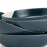 Habitat x Scion Lohko blue stoneware pasta bowls set 4 piece, UK version