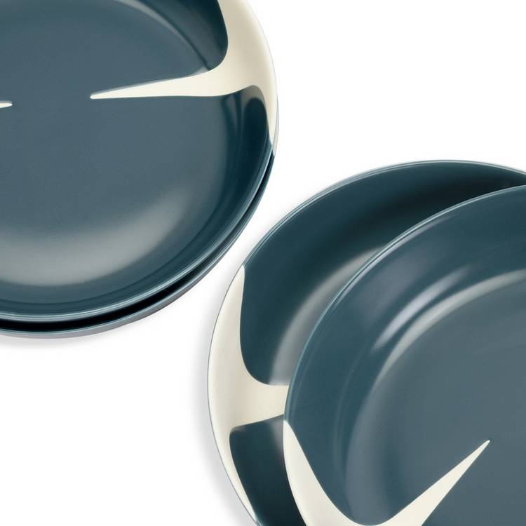 Habitat x Scion Lohko blue stoneware pasta bowls set 4 piece, UK version
