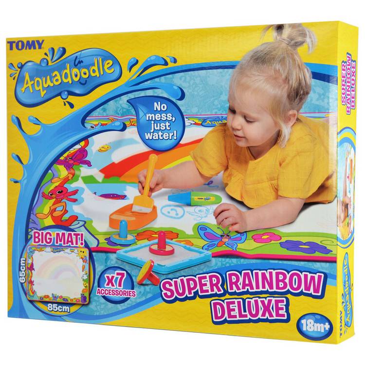 Tomy Super Rainbow Deluxe Aquadoodle drawing mat, imported from the UK