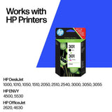 HP 301 Original ink cartridges black and colour, UK version
