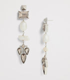 Ralph Lauren pearl and crystal drop earrings 11cm - British product
