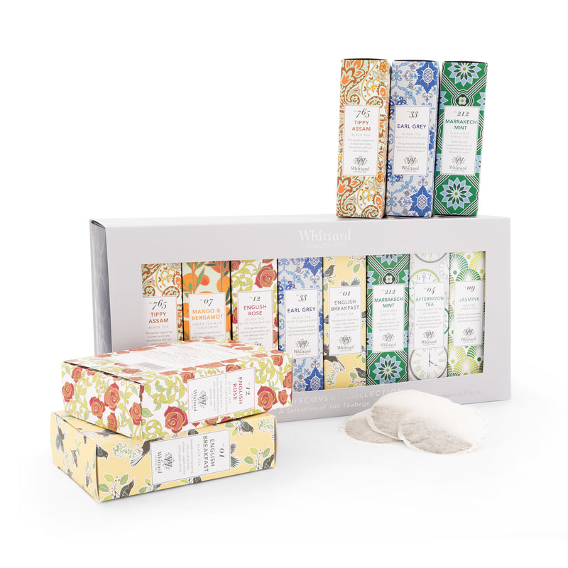 Whittard tea discovery collection 160 teabags, imported from the UK