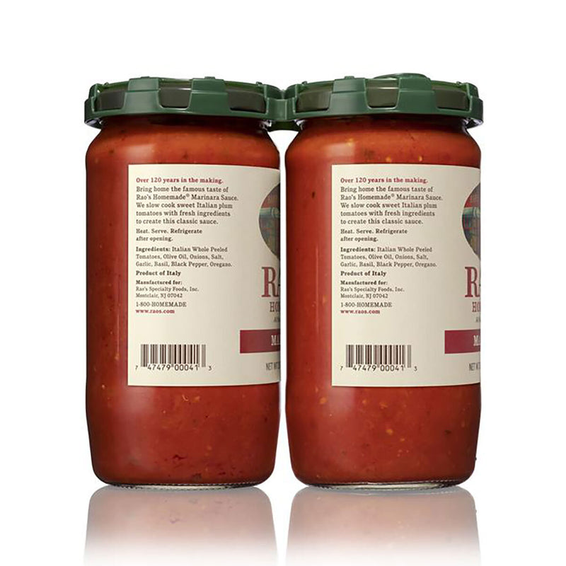 Rao's Homemade marinara sauce 2 x 790g, UK version