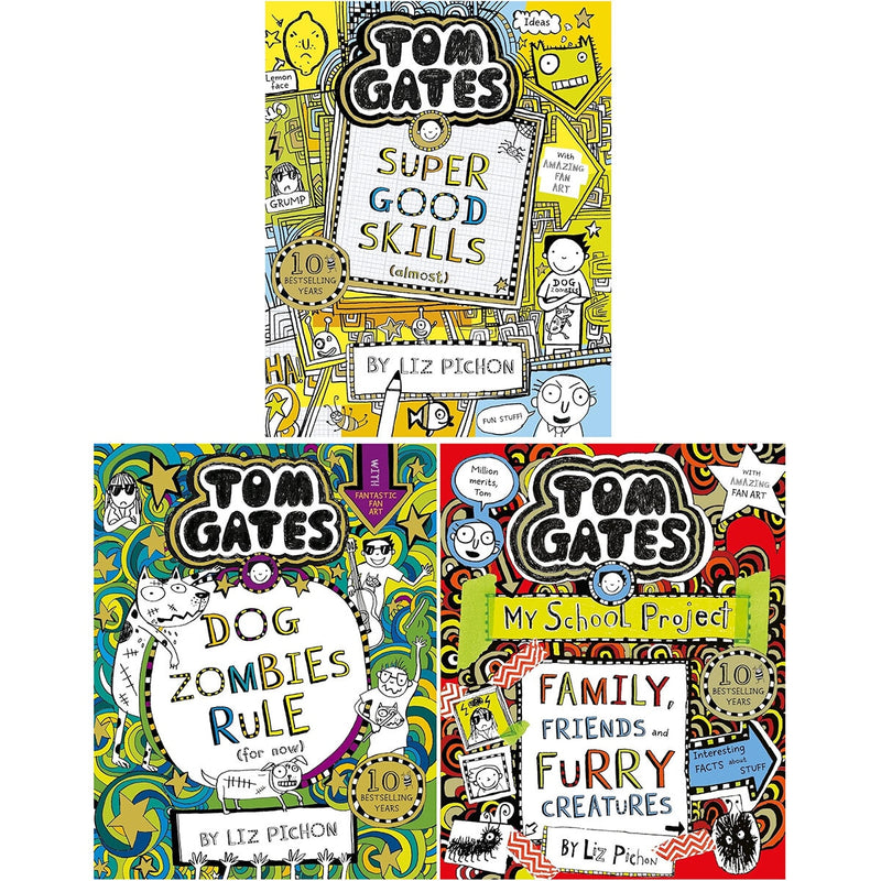 Tom Gates book collection 3-book set, UK version