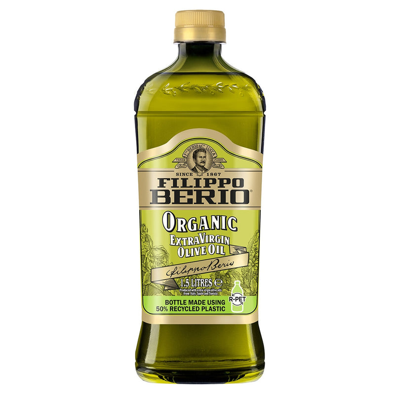 Filippo Berio Organic Extra Virgin Olive Oil 1.5L - British product