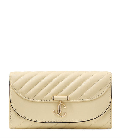Harrods Jimmy Choo Leather Curve Chain Wallet- Buy online at McGrocer