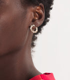 Suzanne Kalan yellow gold diamond hoop earrings, UK version