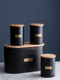 Typhoon Black Otto Tea, Coffee & Sugar Storage