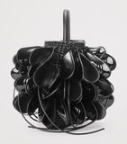 LOEWE Leather Shell Bucket Bag with woven texture, imported from the UK