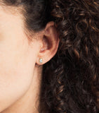 Jade Trau Envoy yellow gold diamond stud earrings, UK version