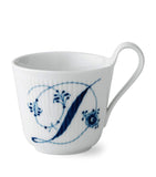 Royal Copenhagen porcelain mug fluted alphabet, imported from the UK