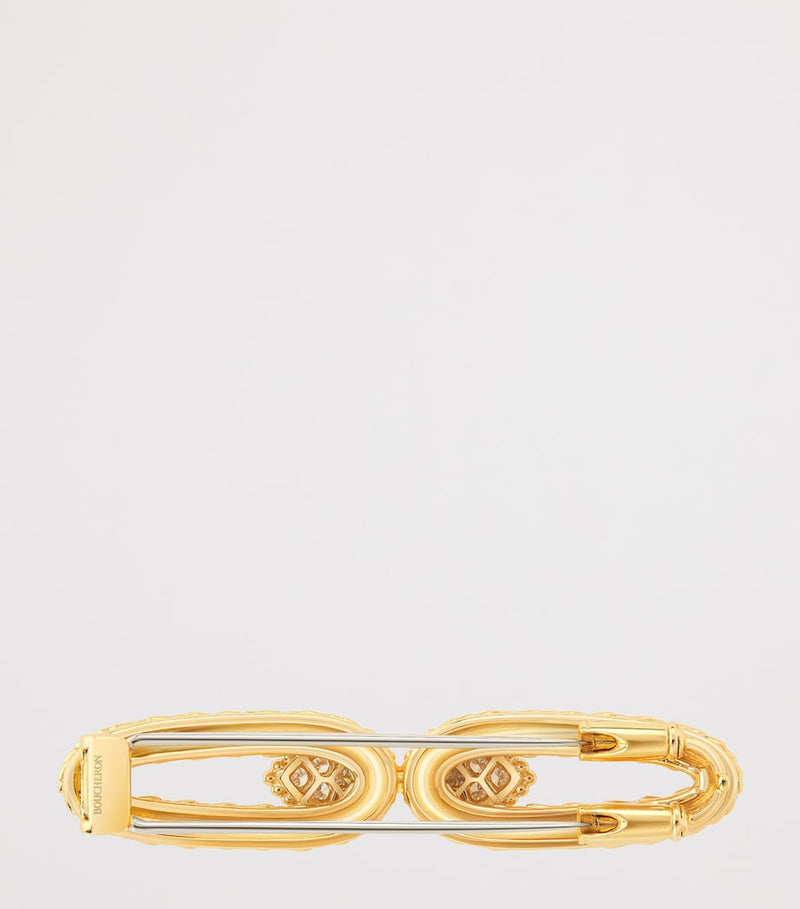 Boucheron Serpent Bohème yellow gold diamond brooch, imported from the UK