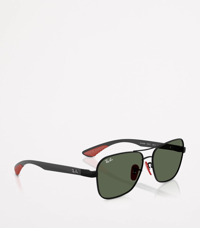 Ray-Ban x Scuderia Ferrari RB8336M square sunglasses, imported from the UK