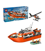 Harrods Lego City Coast Guard Rescue Boat & Helicopter 60504 Building Toy Set- Buy online at McGrocer