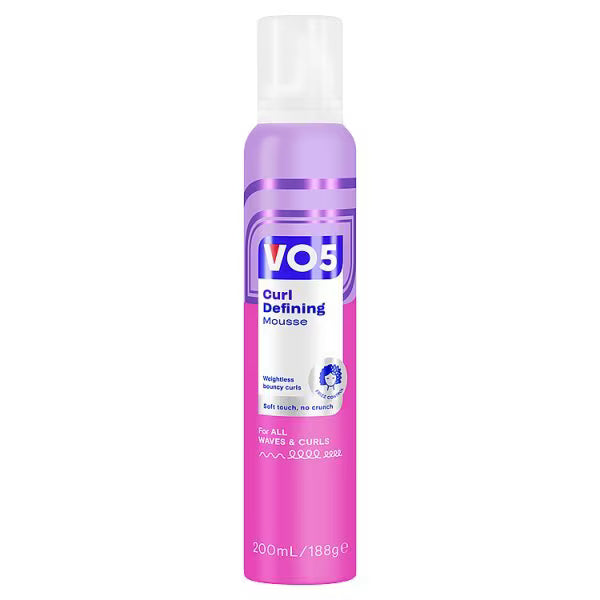 VO5 Curl Defining Hair Mousse 200ml (British brand)