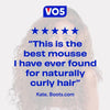 VO5 Curl Defining Hair Mousse 200ml (British brand)