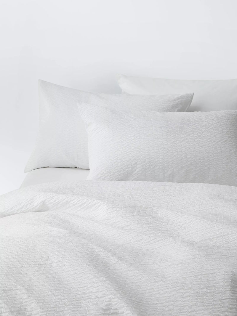 John Lewis ANYDAY Stripe Seersucker Duvet Cover Set - McGrocer
