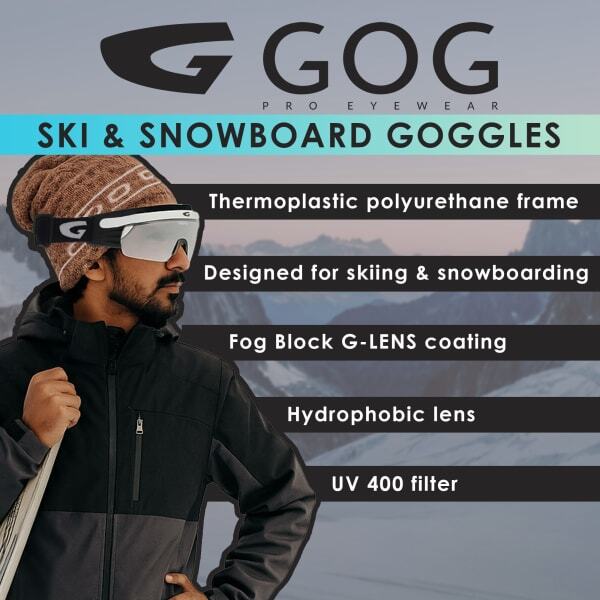 GOG Eyewear unisex ski and snowboard goggles, imported from the UK