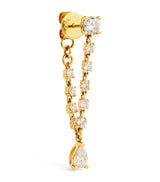 Harrods Anita Ko Yellow Gold and Diamond Olivia Single Earring- Buy online at McGrocer