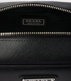 Prada Saffiano leather triangle pouch, imported from the UK