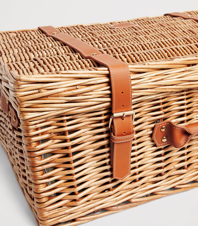 Harrods fitted picnic hamper for four (British brand)