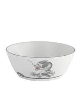 Harrods Porcelain-Platinum Bowl with Dragon Design 14.5cm- Buy online at McGrocer
