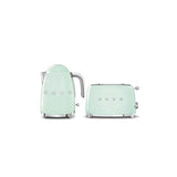 Smeg kettle and toaster set in green, UK version