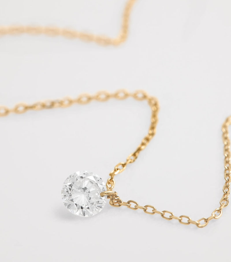 Persée Danaé necklace yellow gold diamonds, imported from the UK