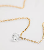 Persée Danaé necklace yellow gold diamonds, imported from the UK