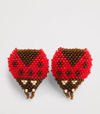 Konges Sløjd beaded ladybug hair clips, imported from the UK