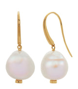 Harrods Monica Vinader Gold Vermeil and Keshi Pearl Nura Earrings- Buy online at McGrocer