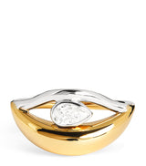 Harrods L'Atelier Nawbar Salvatore Mixed Gold and Diamond Ring (Size 46)- Buy online at McGrocer