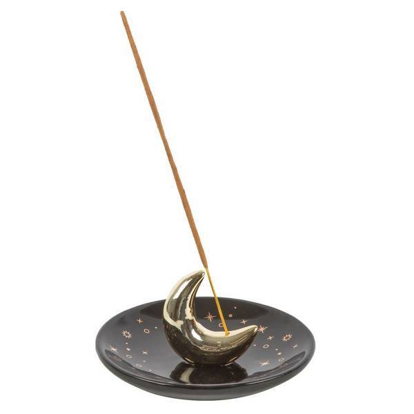 Ceramic Crescent Moon Incense Holder (British brand)