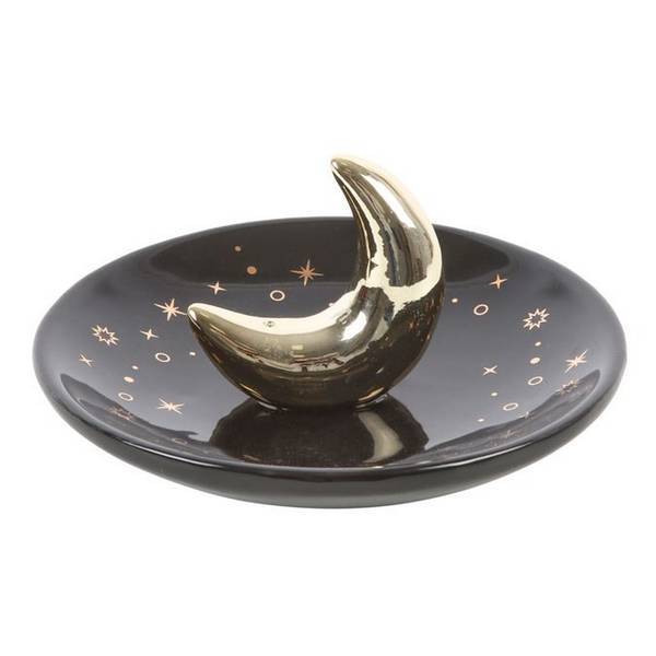 Ceramic Crescent Moon Incense Holder (British brand)