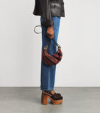 Chloé Mini Suede Snakeskin Bracelet Bag, UK version