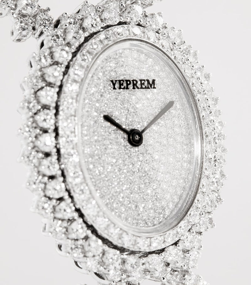 Yeprem white gold diamond Y-Memento watch - British product