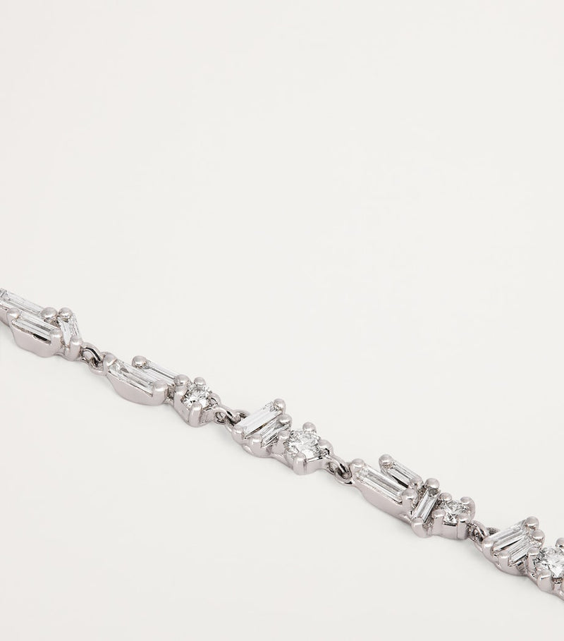 Suzanne Kalan white gold diamond sparkler bracelet (British brand)