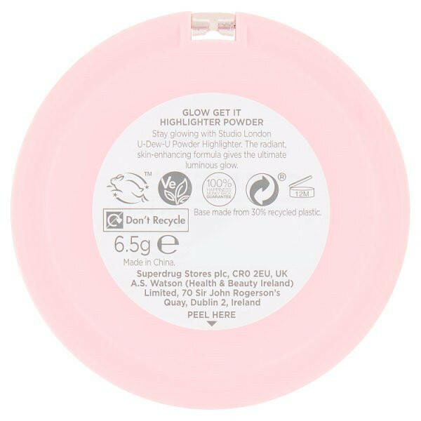 Studio London U DEW U Highlighter Powder - Glow Get it GOODS Superdrug