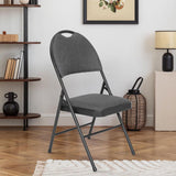 Star Elite high back padded fabric folding chairs 4 pack, UK version