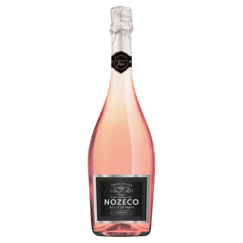 Nozeco Alcohol Free Rosé Sparkling Wine 75cl, imported from the UK