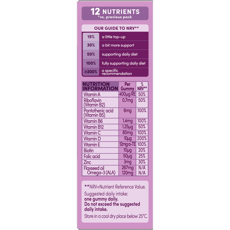Bassetts kids multivitamin gummies blackcurrant 30 count - British product