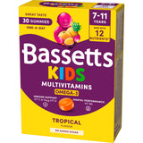 Bassetts Omega 3 tropical gummies 30 pack, imported from the UK
