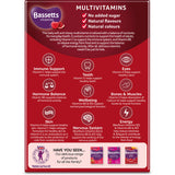 Bassetts adult multivitamin pastilles raspberry pomegranate 30 count (British brand)